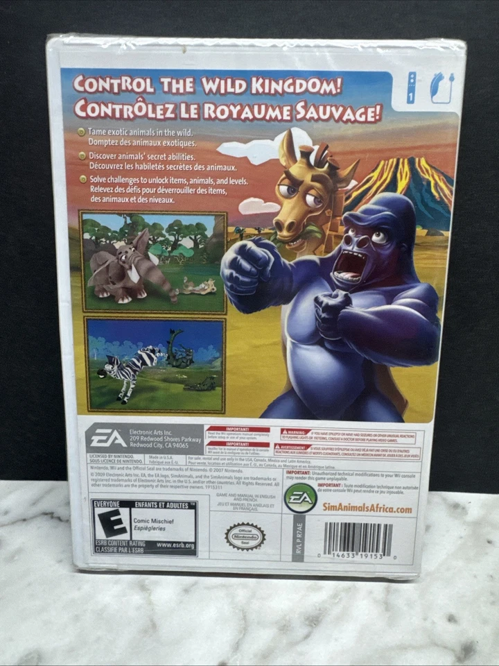 SimAnimals Africa (Nintendo Wii, 2009) New Factory Sealed Video Game My Sims - Image 3 of 3