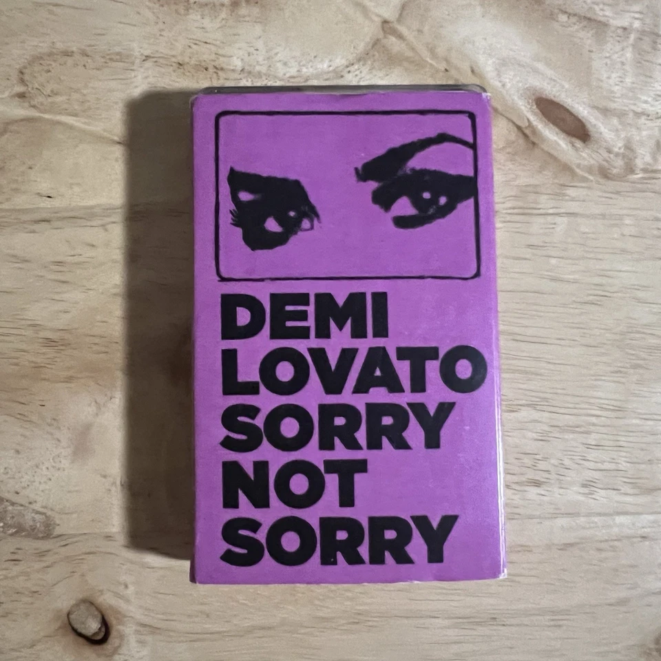 Demi Lovato Signed Cassette Sorry Not Sorry Single Radio Promo 1 of 10 Autograph - Image 4 of 4