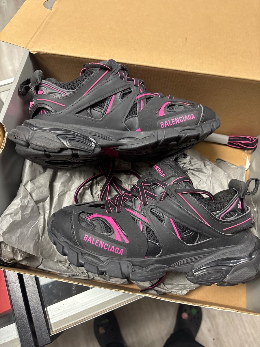 Pink & Black Balenciaga Track Runner sz 6 | eBay