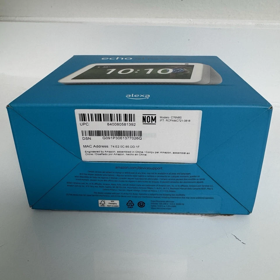 Amazon Echo Show 5 Smart Display with Alexa - White 2nd Gen New Sealed C76N8S - Image 4 of 4