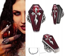Ring Sarg Halloween Verkleidung Schmuck Accessoire Grusel Gothic