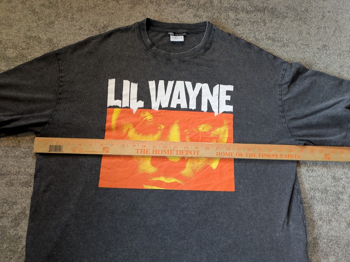 Lil Wayne T-Shirt LiL WAYNE x ZARA Oversized Baggy Black Grey