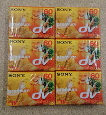 Nuovo - 6 x Sony DVM60PR3 Mini nastro per cassette DV. Sigillato, mai aperto