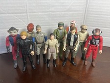 VINTAGE KENNER STAR WARS 1983 ENDOR REBEL HERO FIGURE SET LOT 10 LUKE HAN LEIA