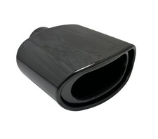 Exhaust Tip 2.25 Inlet 5.50 X 3.00 High 7.00 Double Wall Rolled Oval Resonate
