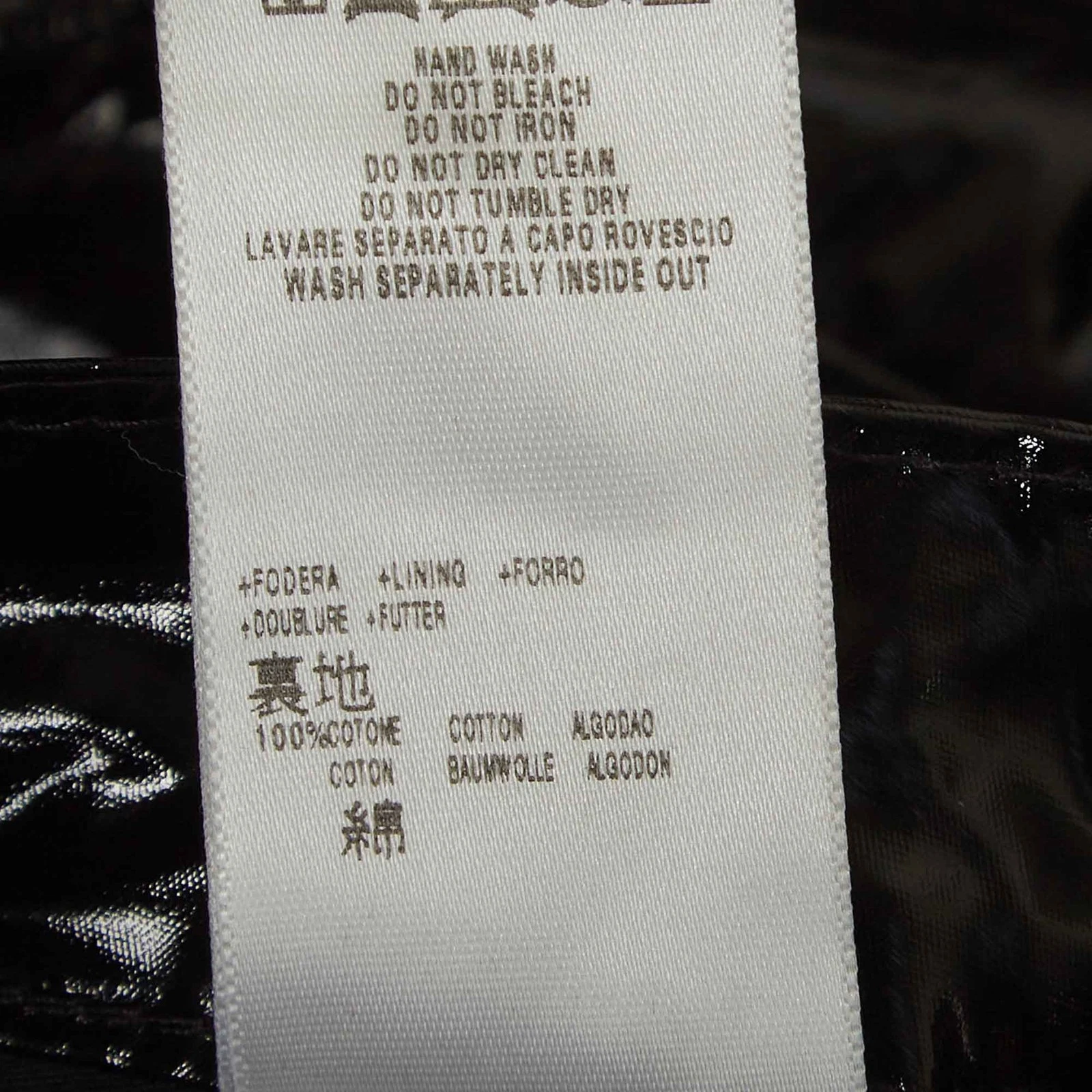 Pantaloni da tasca ROSSI Valentino Neri Sintetici Dettagli M