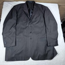 Giorgio Fiorelli Blazer Mens 50 Brown Super 120s Wool 3 Button Suit Jacket