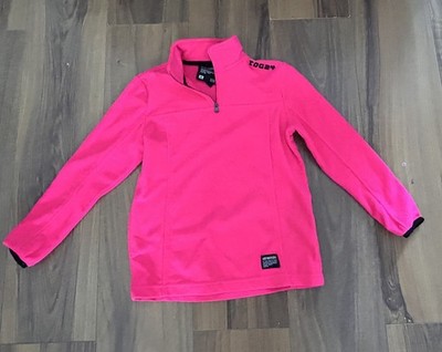 Tog24 Mädchen Hot Pink Fleece Hot Pink Zip Top Pullover Sommer Camping Schule Strand
