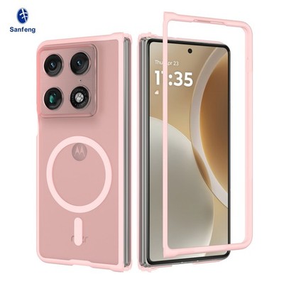For Moto Razr Fold 2026 Matte Magnetic Translucent Slim Shockproof Rugged Case