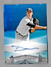 TYLER DANISH 2014 BOWMAN PLATINUM SP RC PROSPECT AUTOGRAPH CARD #AP-TD 193/199