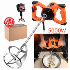Heavy Duty Electric Plaster Paddle Mixer Drill Mortar Paint Cement Stirrer Whisk