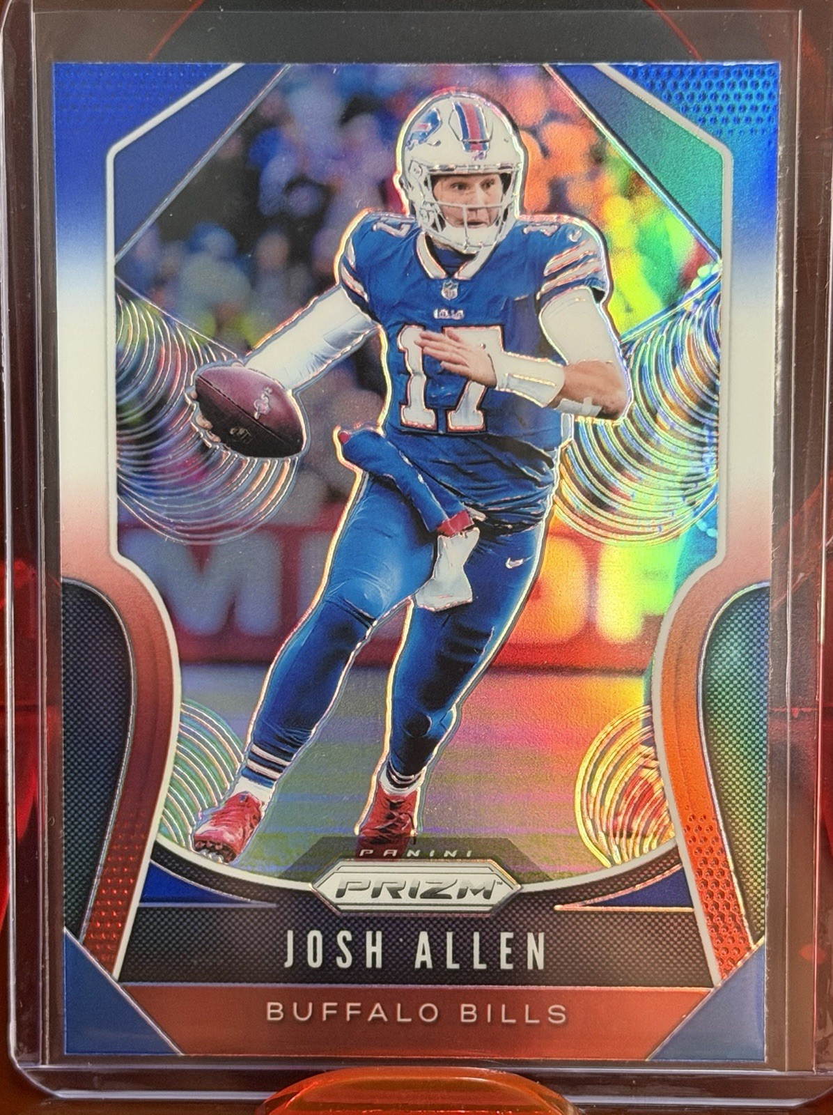 JOSH ALLEN 2019 Panini Prizm Red White Blue Holo #3 BUFFALO BILLS