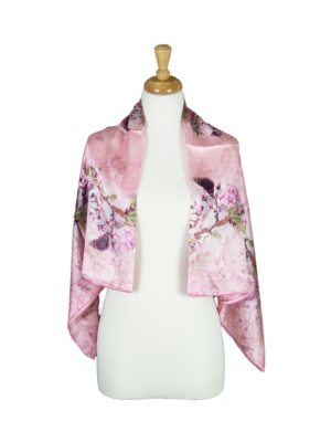 Garland Mulberry Satin Silk Stole Women Square Scarf