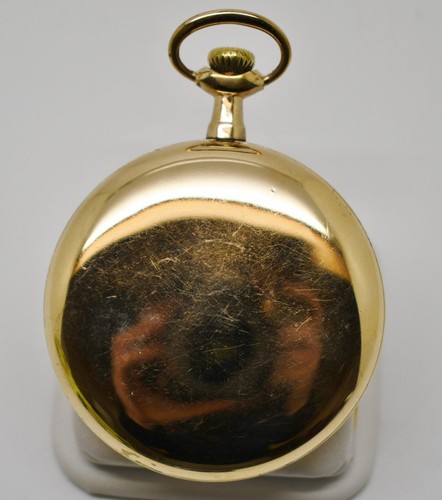 Working Illinois 17 Jewel Open Face Gold Filled Pocket Watch #WATCH035 - Picture 2 of 5