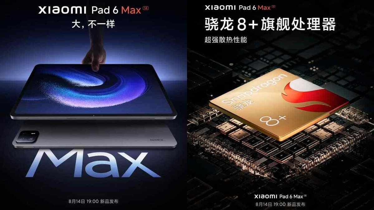 New Xiaomi Pad 6 Max 14 Tablet PC Snapdragon 8+ 10000mAh Battery 14-inch  120Hz