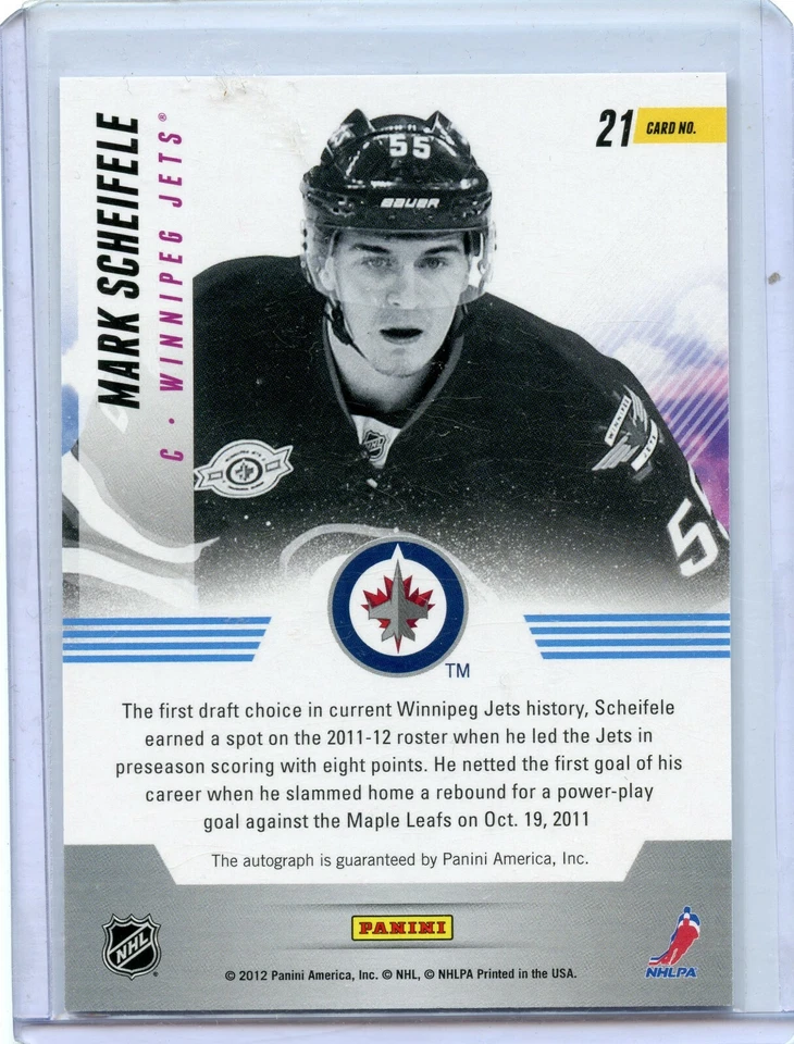  2011-12 Panini Titanium New Wave Autographs #21 Mark Scheifele - Image 2 of 2