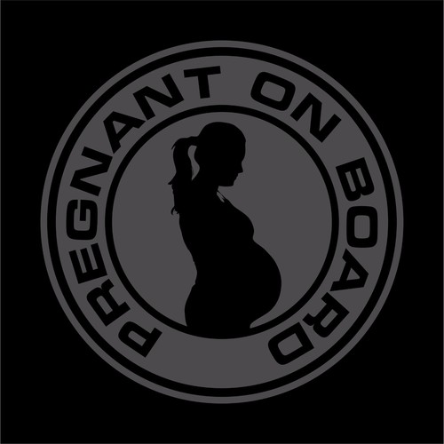 Pregnant On Board Vinyl Decal Bumper Sticker Baby On Board Window Car Sticker - Picture 13 of 15