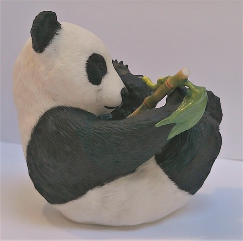 De colección 1984 Eva Dalberg ""Hi There"" oso panda juguetón con figura de bambú 4,25 - Imagen 4 de 8