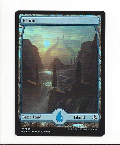 MTG Island Full Art Amonkhet (AKH) Basic Land Magic Card #251/269