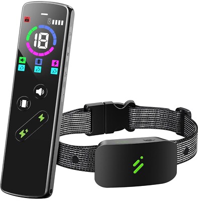 Runlane Dog Shock Collar, Adjustable Sound Pitch Up to Ultrasonic, Vibrate