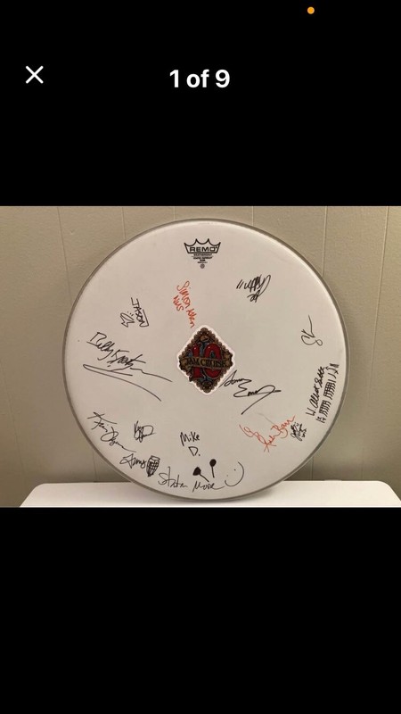 Autographed JAM CRUISE 10 Drumhead (drummers only) Grateful Dead, Umphrey’s, SCI
