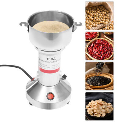 Electric Grain Mill Grinder Machine Stainless Steel Grinding Tool For Commerce