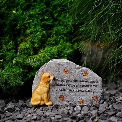 Hund Gedenkstein Hund Grabstein Haustier Verlust Erinnerung Geschenke Harz Hund Denkmal