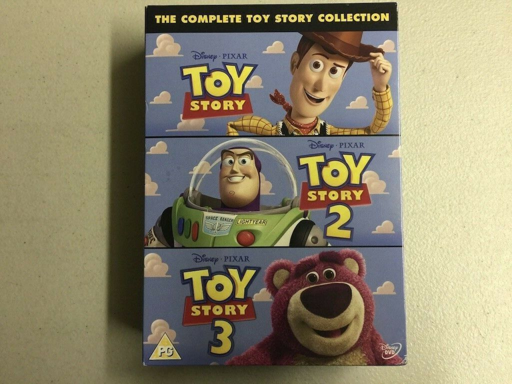 The Complete Toy Story Collection 3-disc Set DVD Region 2 VG 1lb 