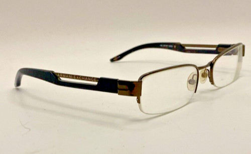 ARMANI EXCHANGE HALF RIM EYEGLASSES FRAMES ONLY AX127-0JGG 51-18-135