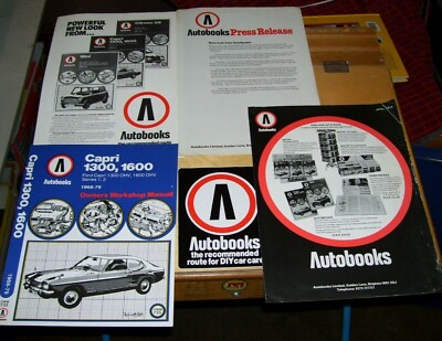 AUTOBÜCHER HANDELSKATALOG APRIL 1979 + FENSTERAUFKLEBER PROSPEKTE etc HANDBUCHLISTEN