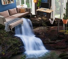 3D Waterfall FZ1984 Floor WallPaper Murals Epoxy Floor Print Decal UK Amy