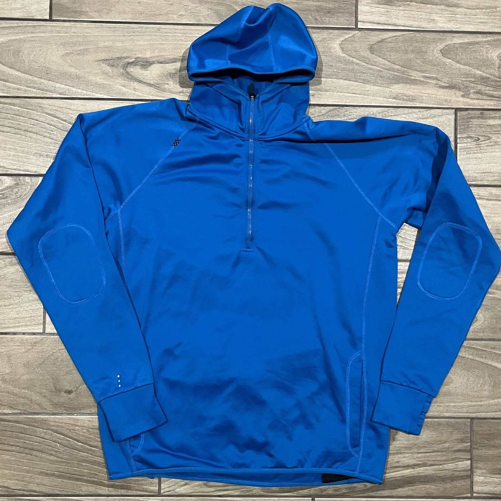 Rhone Hoodie Extra Large Blue Pullover 1/4 Zip Session Workout Gym Performance