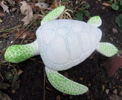 Latex sea turtle mold with plastic backup 5''Lx5''W''x1.5''H cement plaster mould