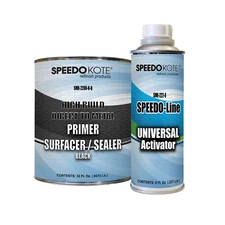 DTM High Build 2.1 VOC 2K Urethane Primer Black Quart Kit, SMR-2200B/222-Q