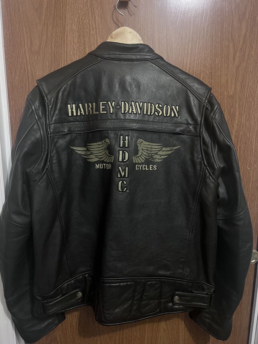 Harley Davidson RN 103819 CA 03402 Black Leather Jacket Size Harley Davidson RN 103819 CA 03402 Black Leather Jacket Size