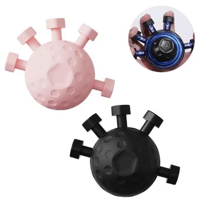 Finger Ball Exerciser Hand Grip Strengthener Adjustable Power Training-
