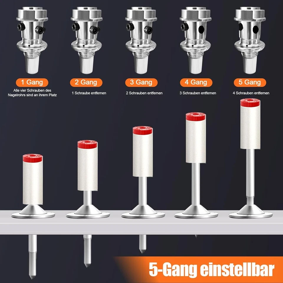 Nagelpistole mit runden Nägeln, Mini manuelle Nagelpistole für Stahl - Bild 4 von 4