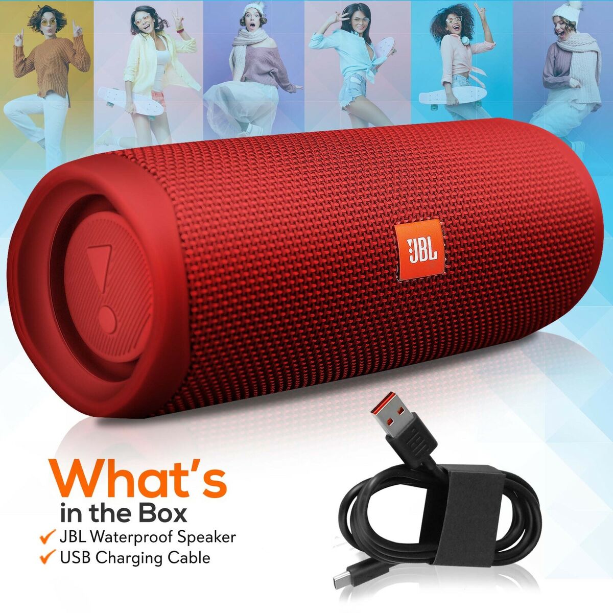 JBL FLIP 5 Waterproof Portable Bluetooth Speaker in Central