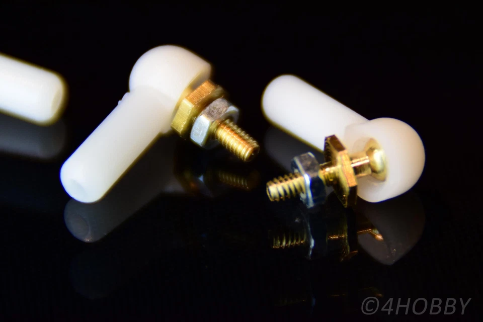 4x Kugelgelenk 16 x 2mm M2 Kugelkopf Spurstange Lenkkopf Modellbau RC Trial - Bild 3 von 3