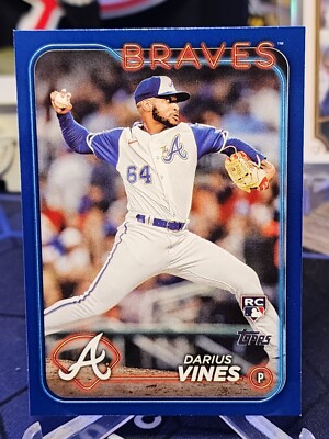 2024 Topps Series 2 Darius Vines Blue Parallel