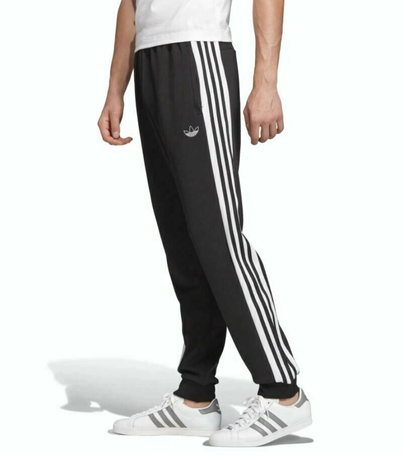 NEW MEN'S ADIDAS ORIGINALS SPIRIT BB TRACK PANTS ~ SIZE XL #FK1974 BLACK