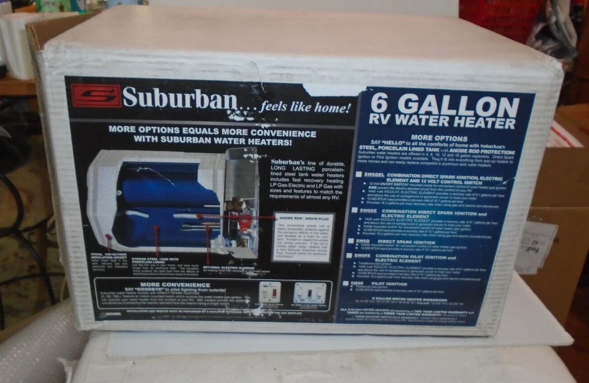 Suburban 6 Gal LP Gas Electric Direct-Spark Water Heater model 5238A | eBay
