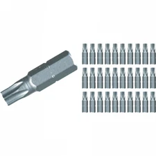 Wiha 72575 Torx® Insert Bit Contractor Set, T10 x 25mm, 30 pieces