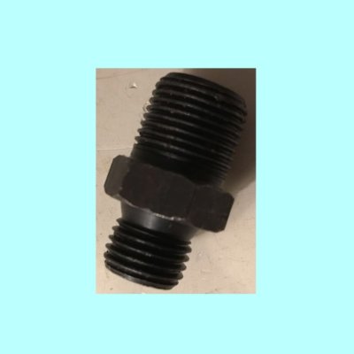 Hydraulic Fitting Adapter Male Pipe 3/8'' NPT to Metric M14x1.5 M14 Flat End