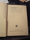 YESTERDAY AND TODAY  LOUIS UNTERMEYER   BOX829 — photo 2