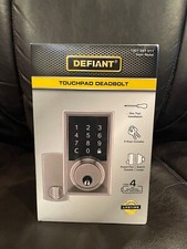 DEFIANT TOUCHPAD DEADBOLT SATIN NICKEL 1007 587 011 NEW 1007587011