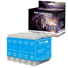 5PK LC51 LC-51 Ink Cartridge for DCP-330C MFC-685CW Printer Cyan 