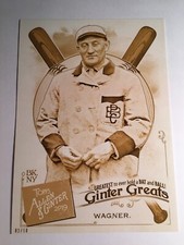 2019 Topps Allen & Ginter Ginter Greats 5x7 Honus Wagner Pirates 47 /10