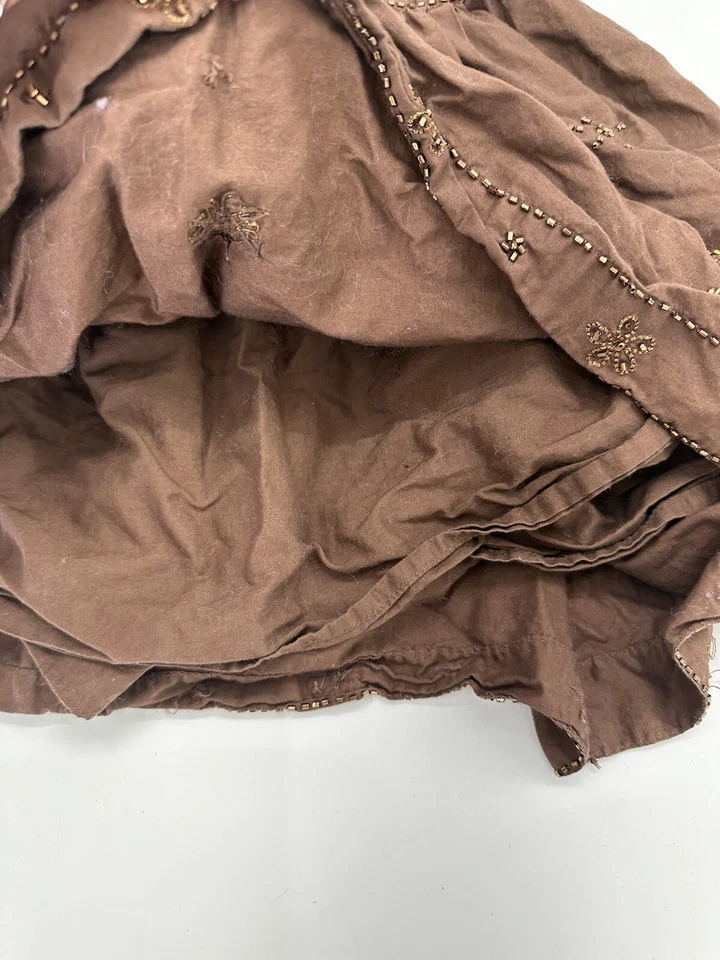 Camiseta sin mangas Gap para niños y niñas talla XL 12 marrón con cuentas en capas Foto 3 de 4