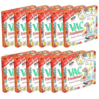 x72 Staubsauger Lufterfrischer Sommerwiese Scheiben Duft Numatic Vax Shark Vac